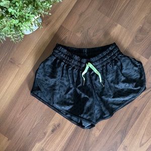 Lululemon Black Leopard Shorts - RARE